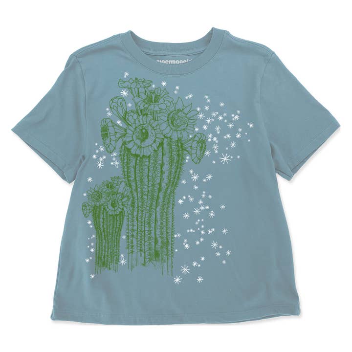 Saguaro And Stars Gwenn Heavyweight Tee for wholesale by Supermaggie @ Faire
