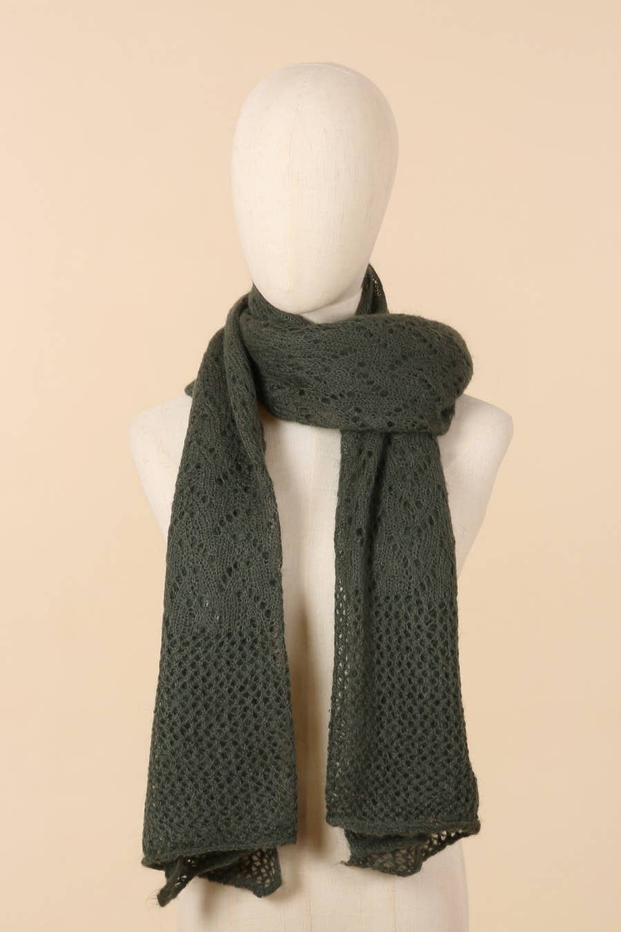 NAÏS PARIS - Wholesale Scarf - Women's - OPENWORK MOHAIR WOOL SHAWL7