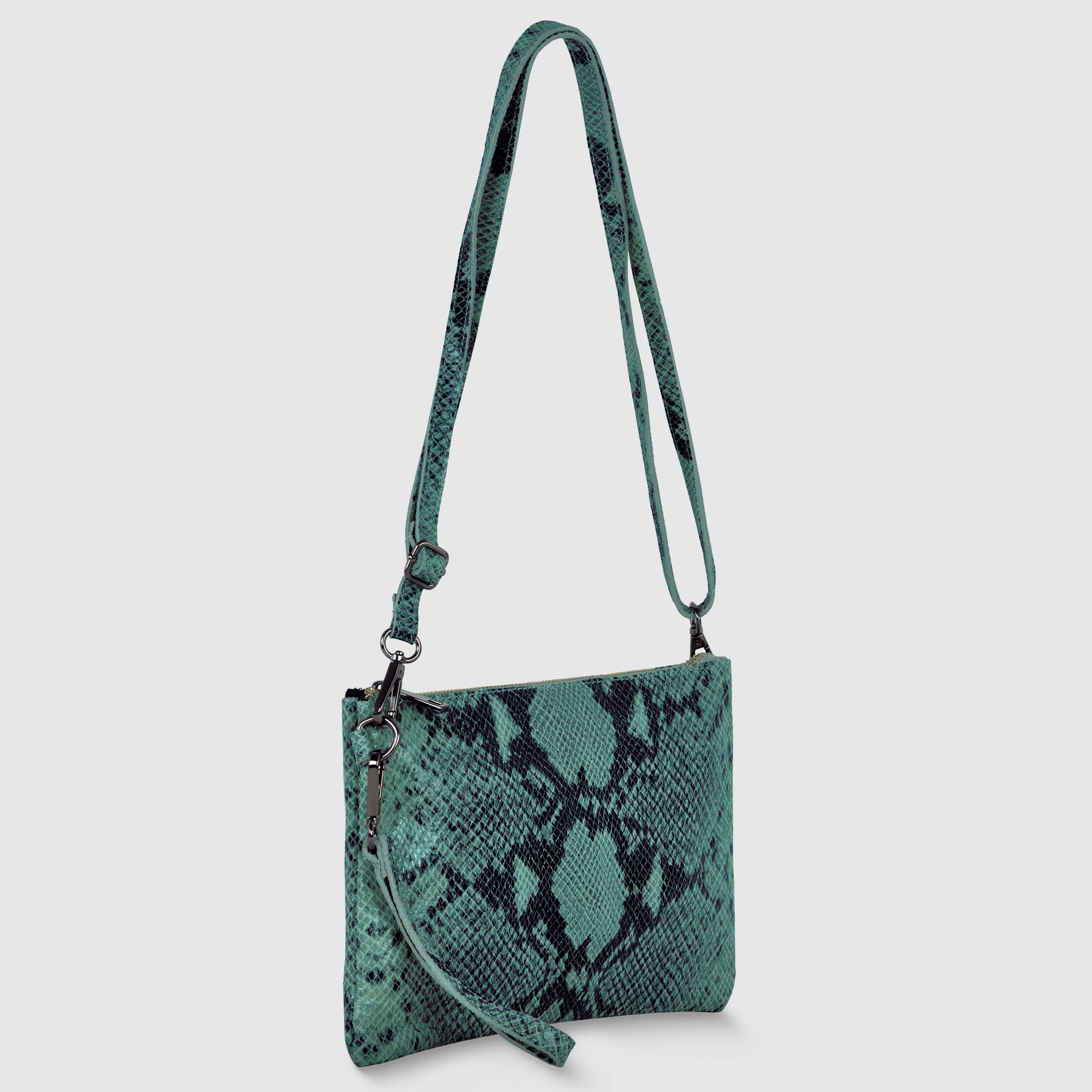 TAKEASY - Wholesale Crossbodytas - Dames - Python-Print Suède Schoudertas21