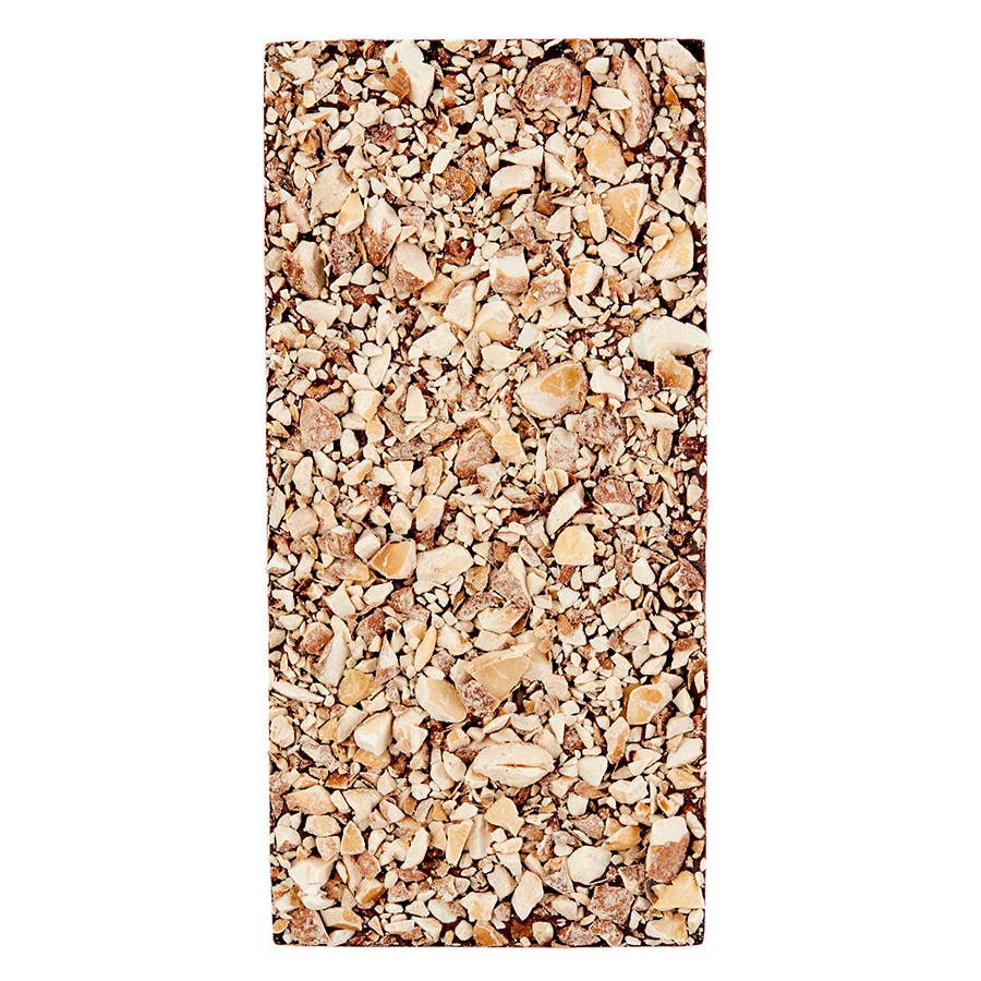 Xocolatl Small Batch Chocolate - Wholesale Chocolate Bar - Go Nuts: 68% dark chocolate with roasted almonds & sea salt2