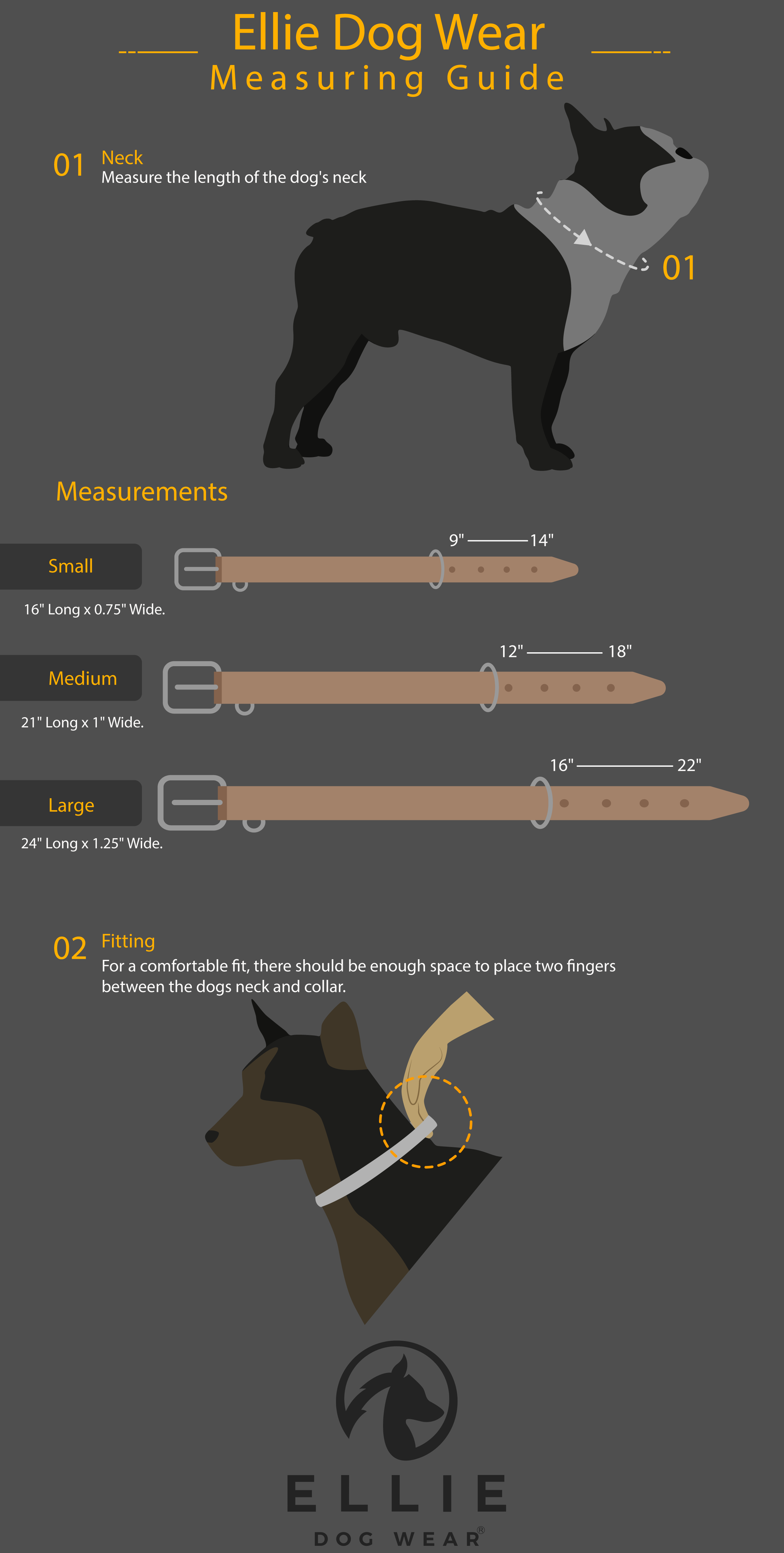 Ellie Dog Wear - Vente Collier – chien - Collier en cuir pleine fleur4