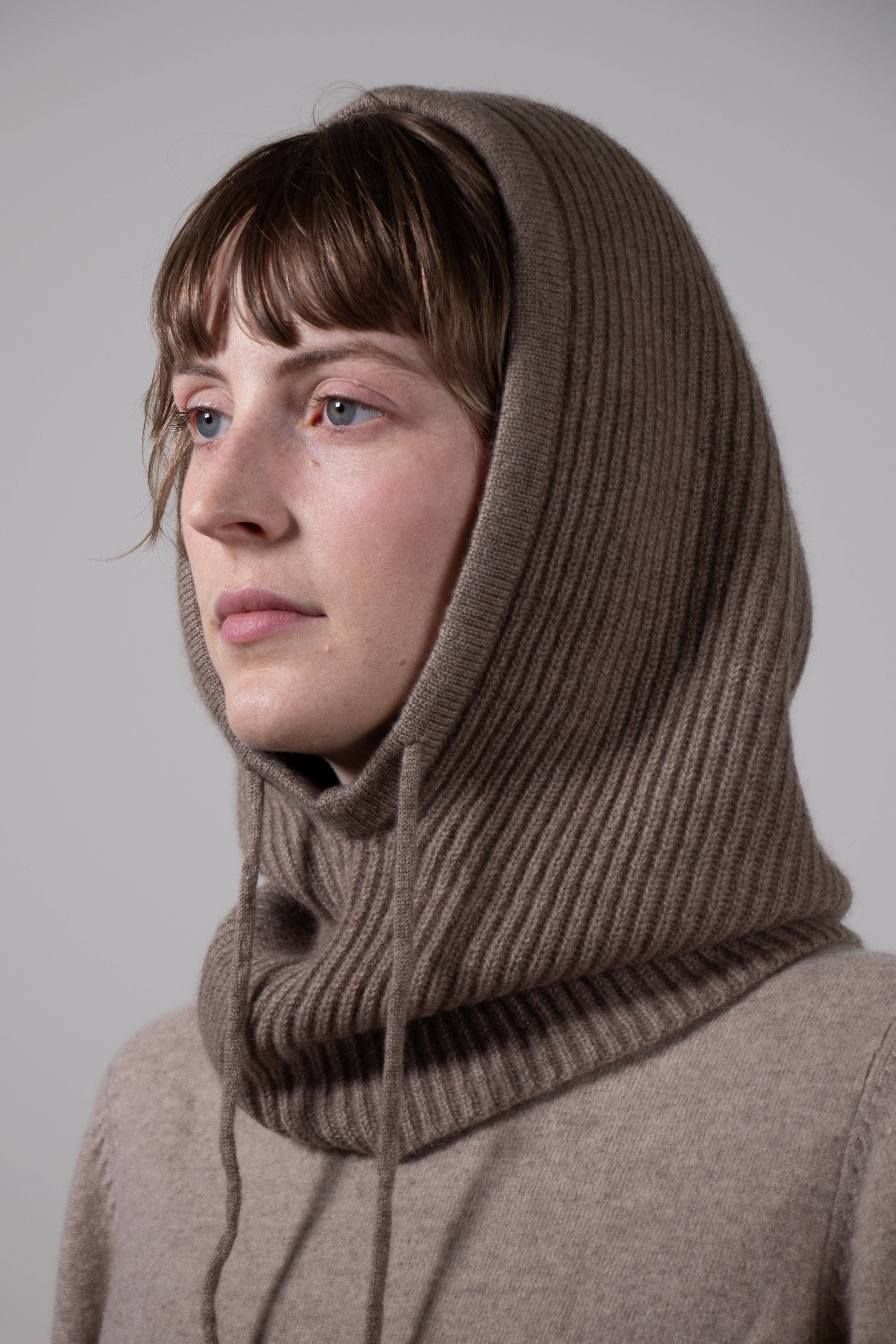 elenomad - Wholesale Balaclava - Unisex - RIBBED- 100% cashmere ribbed knitted balaclava5