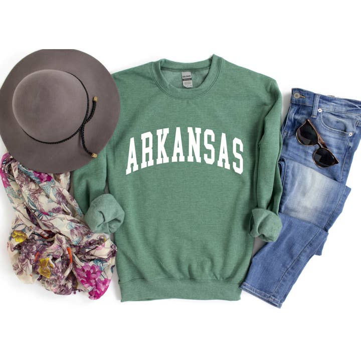 Arkansas Sweatshirt, Arkansas Sweater, Arkansas for wholesale by Main Street Tees
