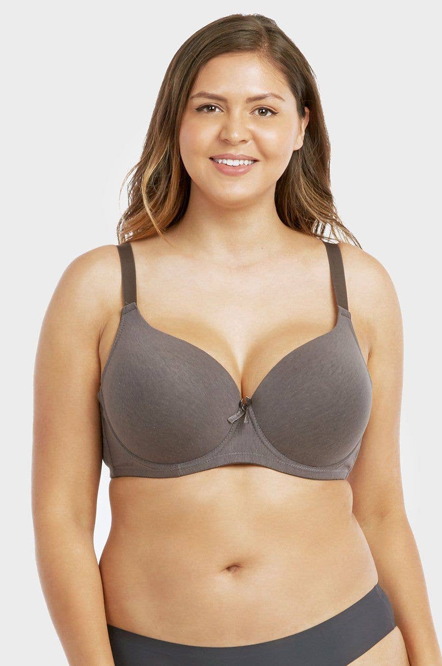 Lingerie Mart - Wholesale Bra - Women's - Sofra Ladies Full Cup Plain Cotton D Cup Bra BR4207PD4