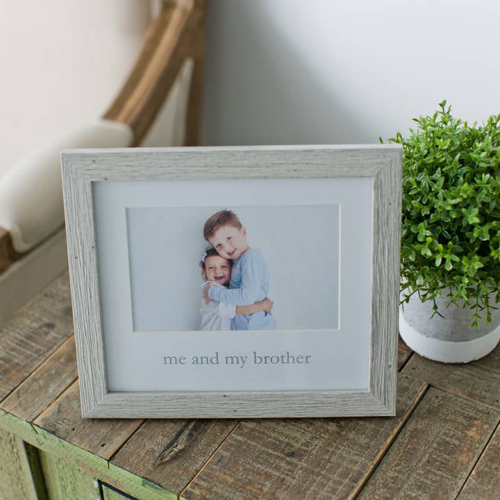 Kate & Milo - Wholesale Picture Frame - Kids & Baby - Rustic Me & My Brother Frame