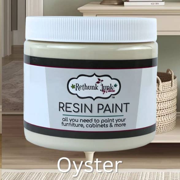 Oyster Resin Infused Paint for Furniture & Cabinets for wholesale by Rethunk Junk by Laura Furniture & Cabinet Paint
