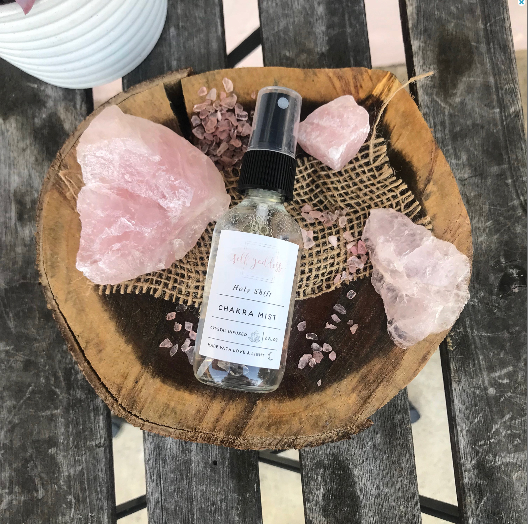 Self goddess - Vente Brumes d'aromathérapie - Brume de Chakra Saint Shift2