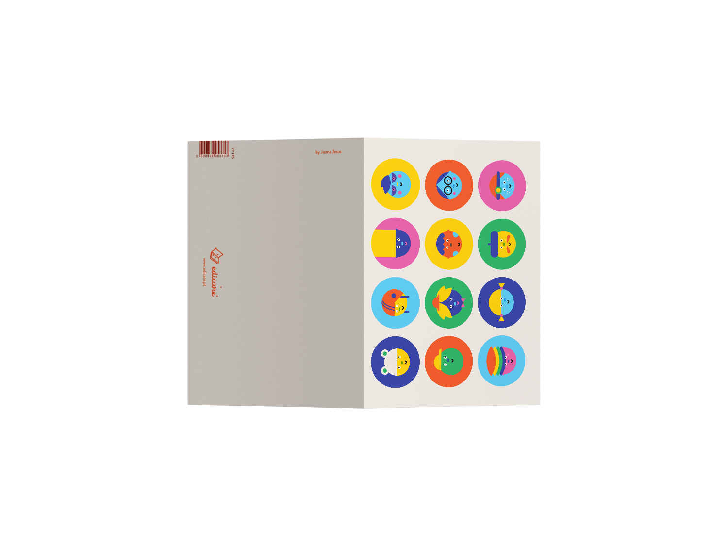 Edicare Editora, Lda. - Wholesale Postcard - CARTÃO POSTAL DE ROSTOS MEMO BRANCO2