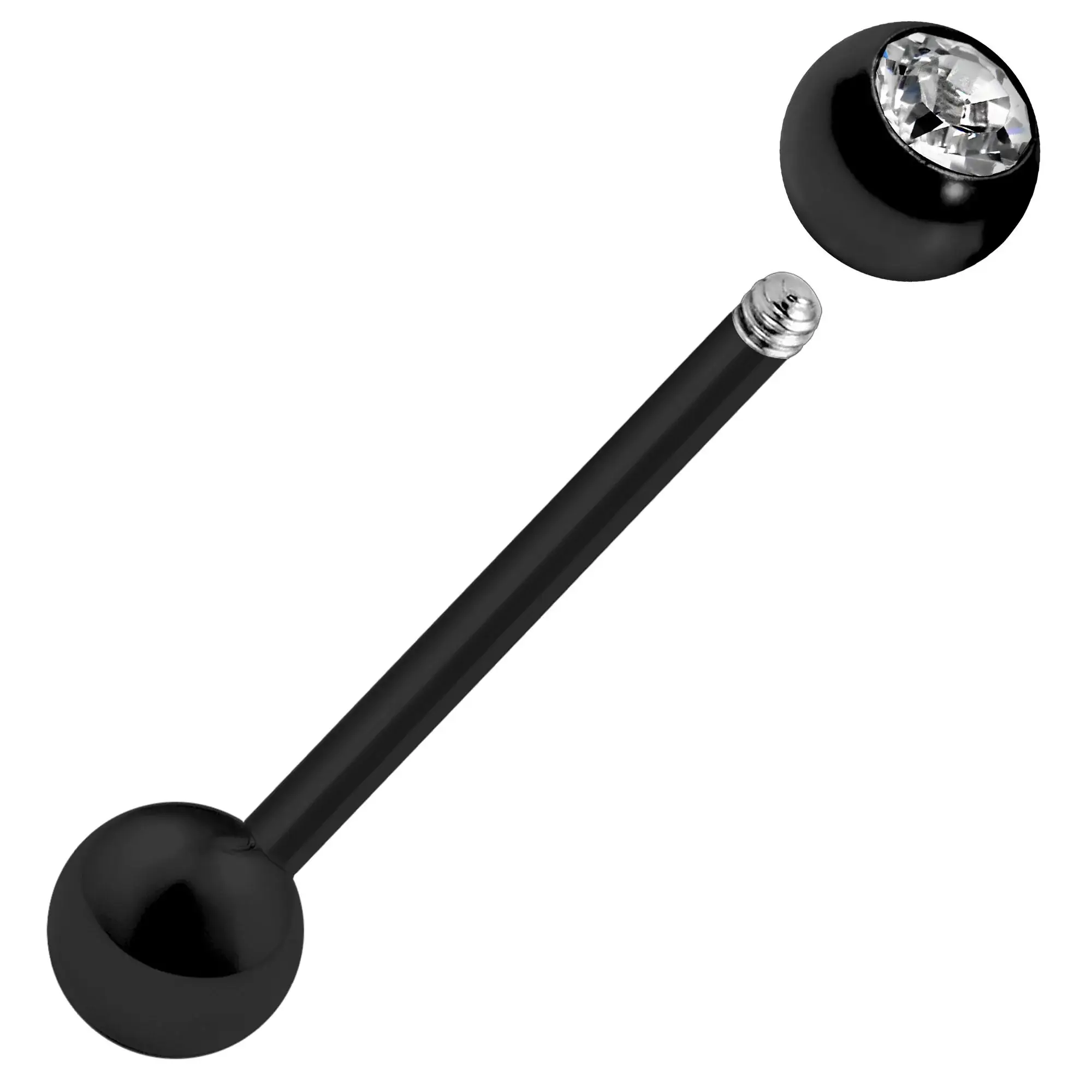 Bodytrend – wholesale Nose ring – Toungue Barbell Single Gemball Colorful-Surgical Steel 316L11