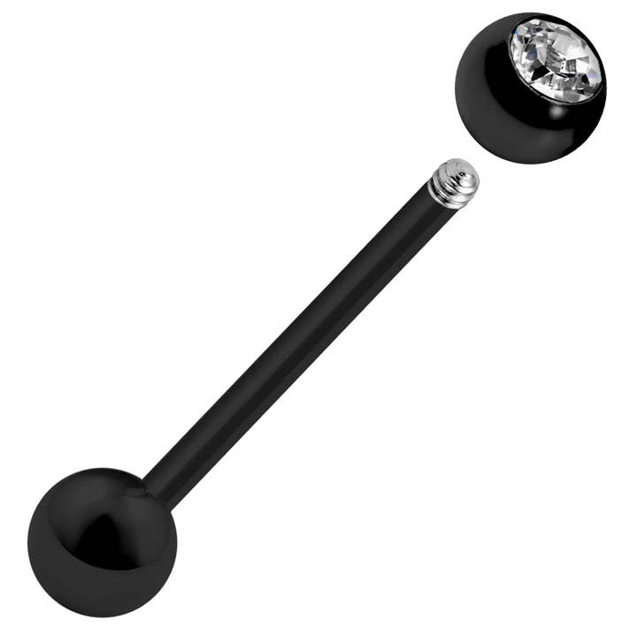 Bodytrend – wholesale Nose ring – Toungue Barbell Single Gemball Colorful-Surgical Steel 316L11