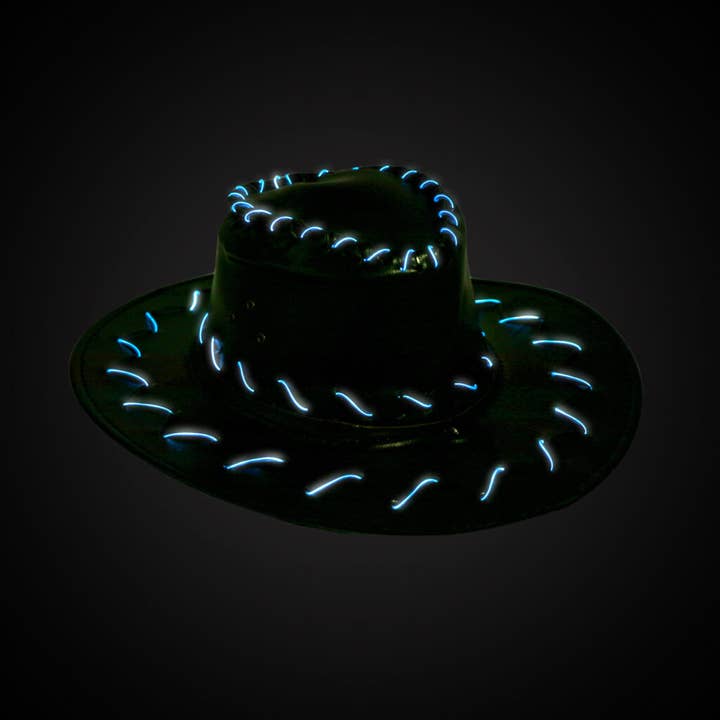 Western Fashion - Vendita all'ingrosso Cappello da cowboy - Unisex - JC550 - Cappello da cowboy illuminato in similpelle a led