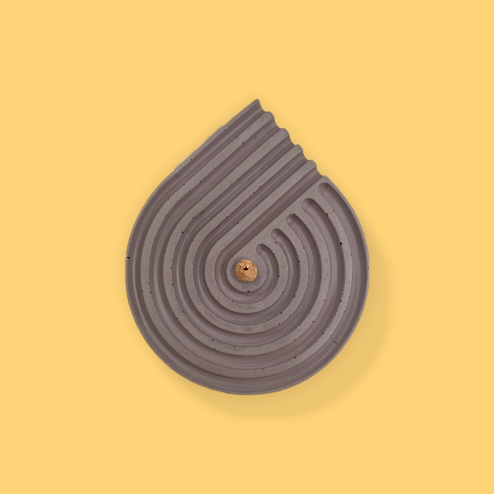 NATURAL BY HAGELSIEB - Wholesale Incense Holder - CONCRETE SPIRAL INCENSE HOLDER6