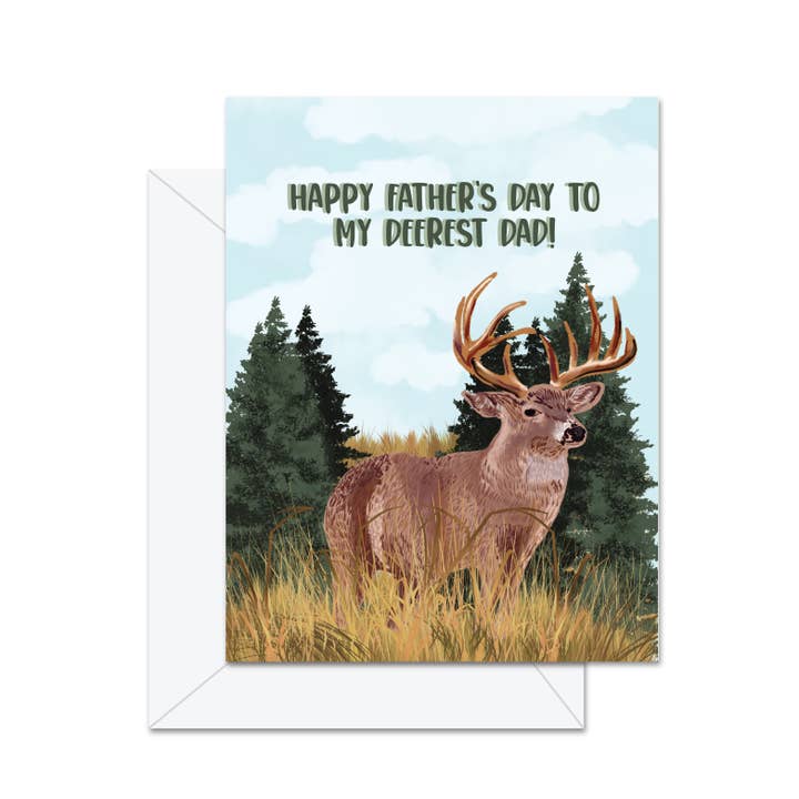 Happy Father's Day To My Deerest Dad! - Greeting Card for wholesale by Jaybee Design