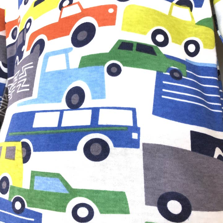 Knotty Kid – wholesale Pyjamasset - Barn – Barn bomull pyjamas färgglada bilar PJs pojkar Jammies Set