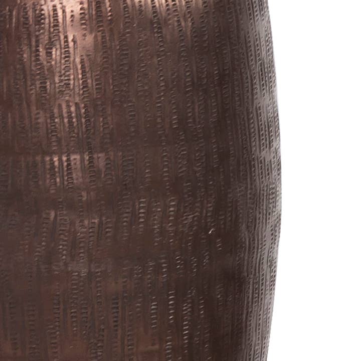 Howard Elliott on Faire – Engroshandel Vase – Tekstureret dyb kobber aluminium klemt top globe vase, lille2