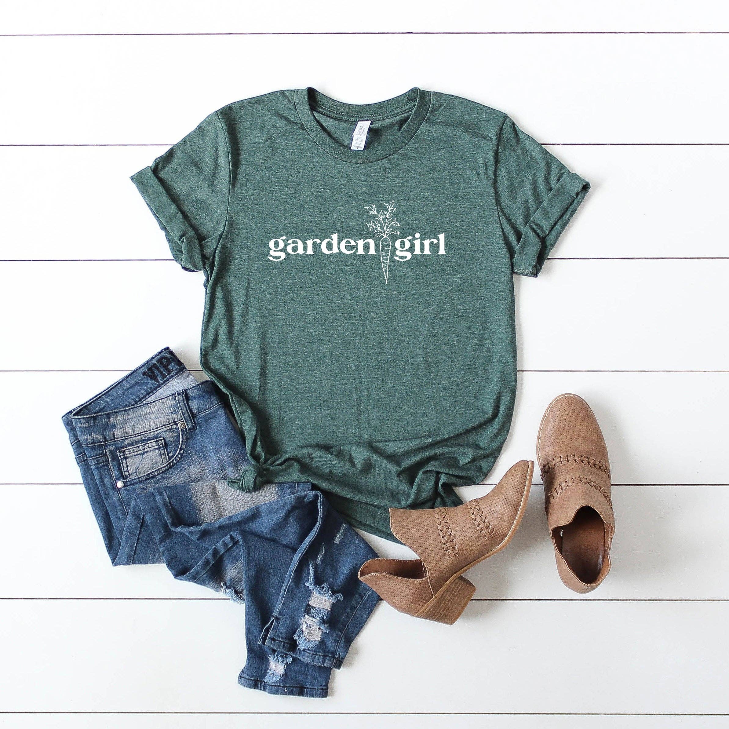 Olive And Ivory Wholesale - Wholesale Screen Printed T-Shirt - Women's - Garden Girl | Short Sleeve Graphic Tee1