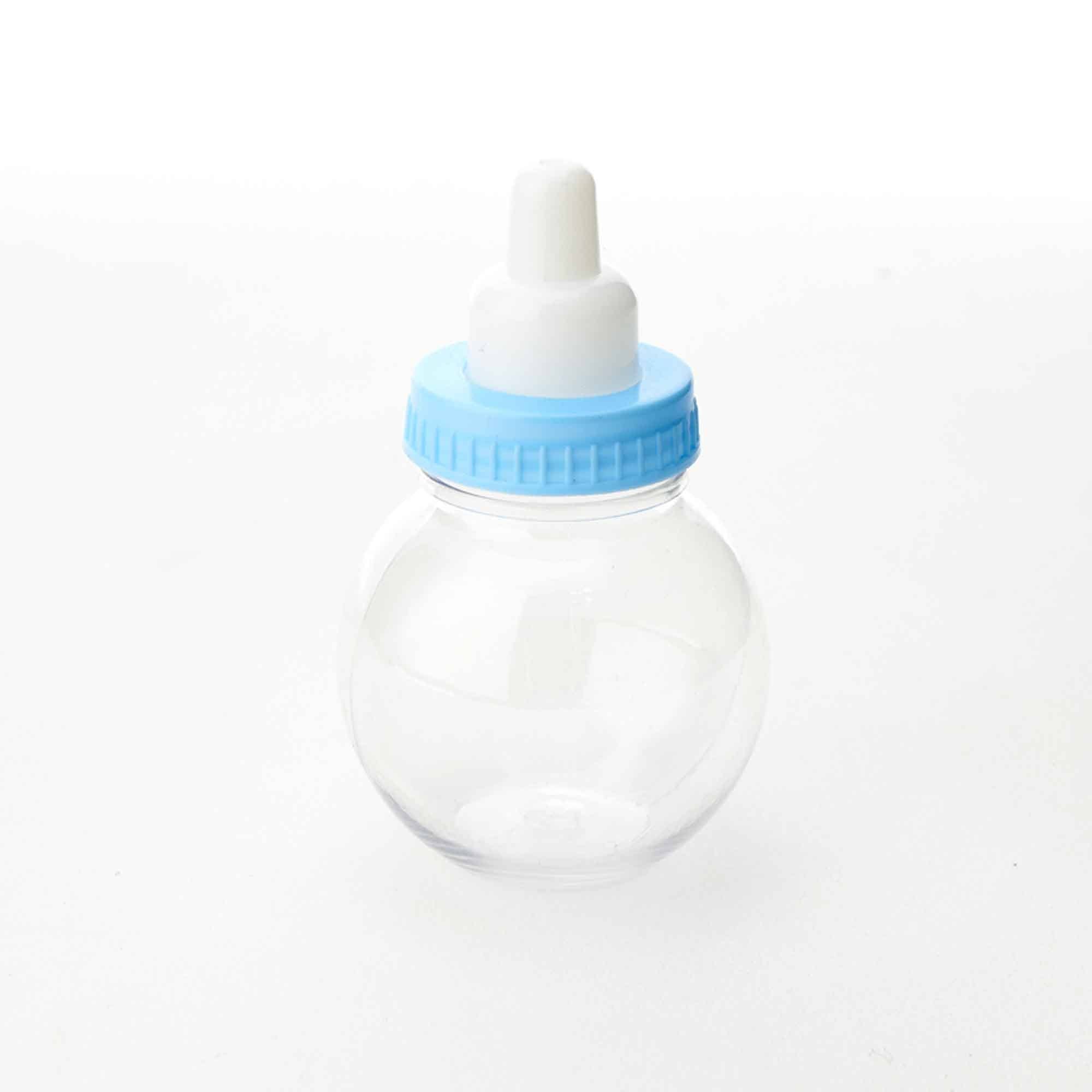 Mini Baby Bottle Favor - Blue - Pack of 12 for wholesale on Faire0