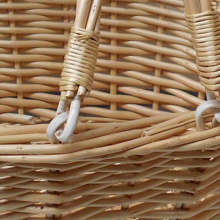 Candi Gifts – wholesale Grocery/shopping bag – 5 x Natural Wicker Shopping Baskets with Folding Handles1