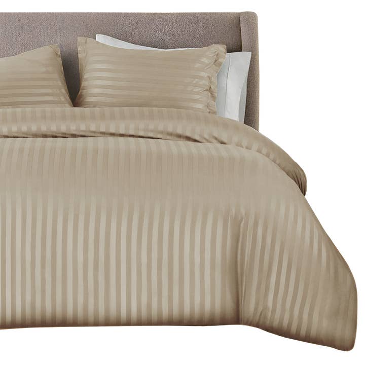 Cotton Passion - Wholesale Bedding Set - Striped Duvet Cover Set Luxury 100% Soft Microfiber Bedding