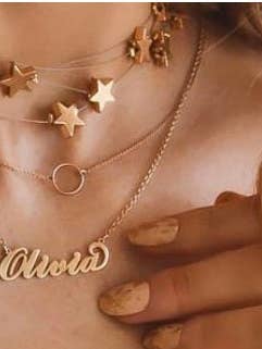 Personalization Titanium Steel Custom Name Necklace for wholesale by Fui fui jewelry llc