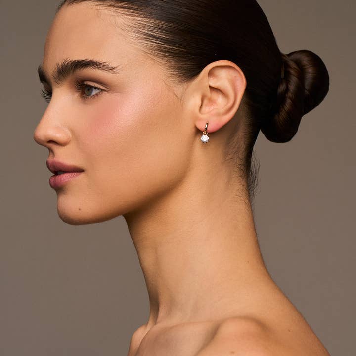 Lili Claspe - Wholesale Huggie Earrings - Petite Celeste Charm Huggies5