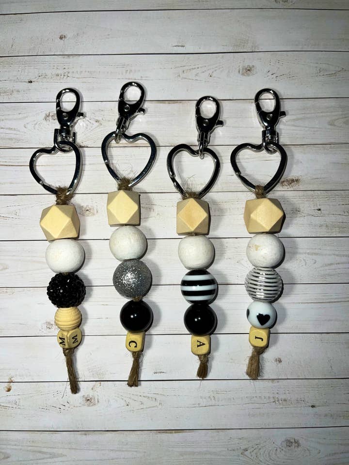 CHAVEIRO COM CONTAS PERSONALIZADAS por atacado de Virtuous Stationery CO