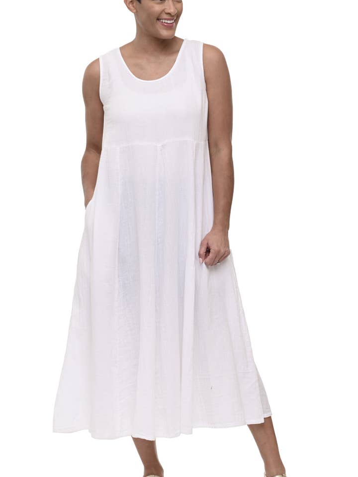 VCG369 Amira Klänning i Vit* för wholesale av Tulip Clothing