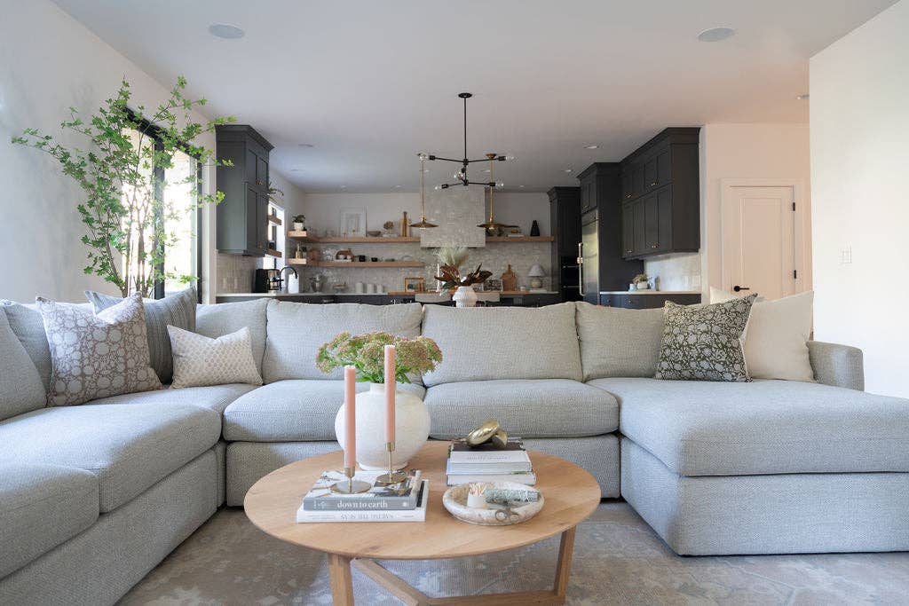 Linen & James - Wholesale Throw Pillow Cover - Bowen | Soft Brown Floral Handblock Pillow Cover6