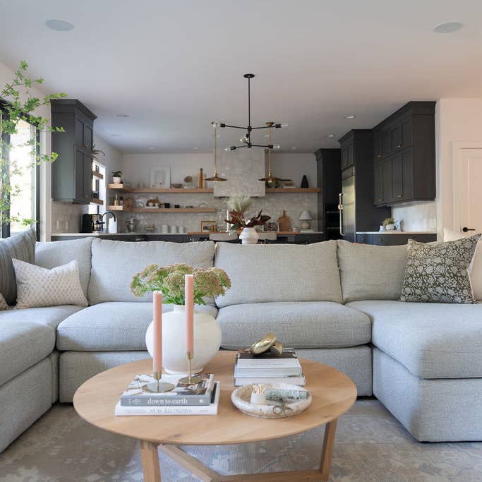 Linen & James - Wholesale Throw Pillow Cover - Bowen | Soft Brown Floral Handblock Pillow Cover6