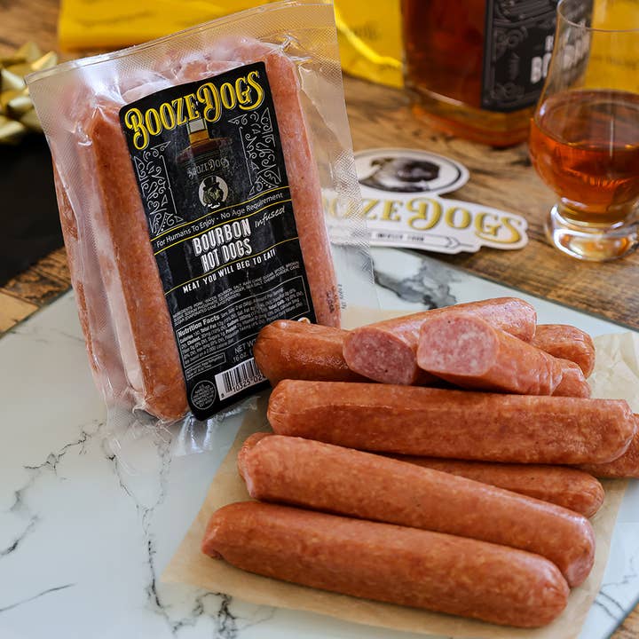 Booze Dogs - Wholesale Sausage - Bourbon Hot Dogs (Sausage)