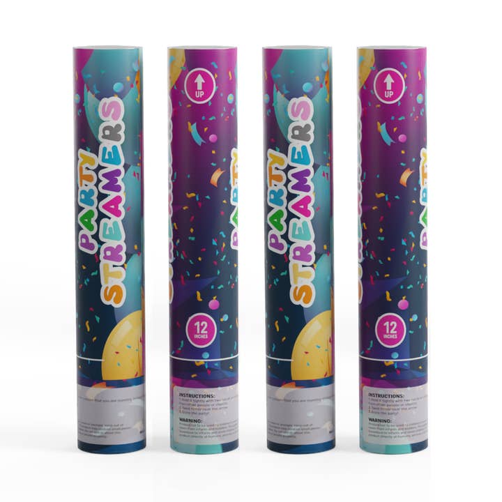 Cannons à serpentins - No Mess Multicolore pour la vente par TUR Party Supplies