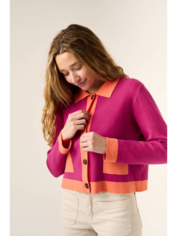 MindTraveler - Wholesale Cardigan – Women’s - Dália Pink Cardigan2