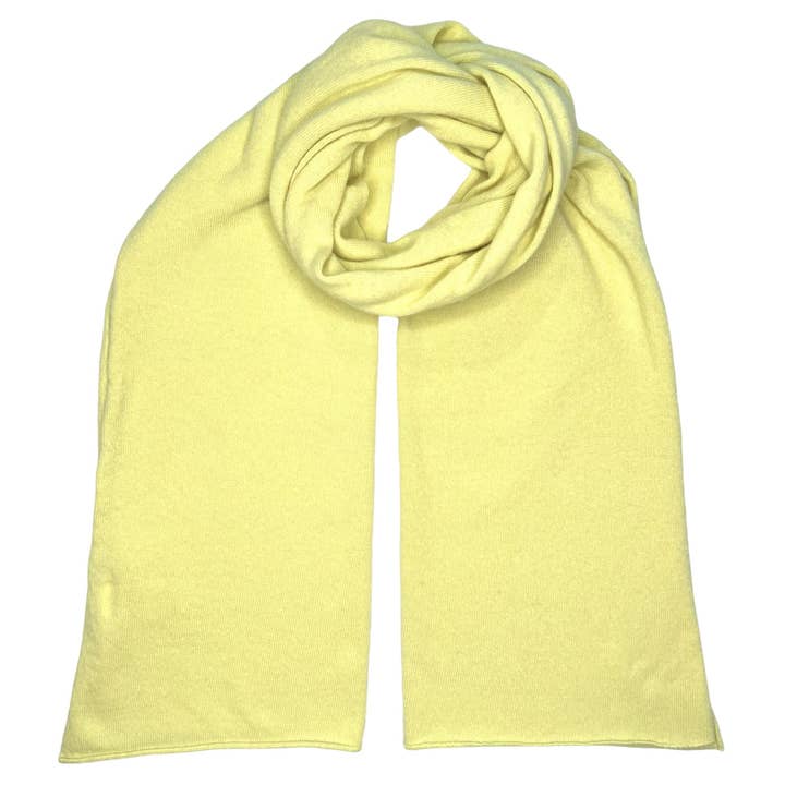PASTEL YELLOW SHAVED SCARF for wholesale by BeCap