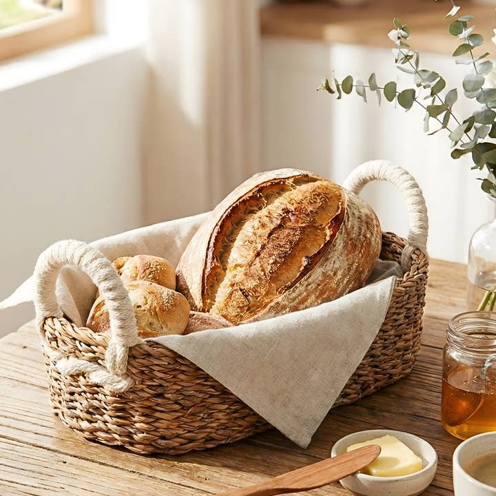 Handgeweven ovale Savar broodmand voor wholesale door KORISSA