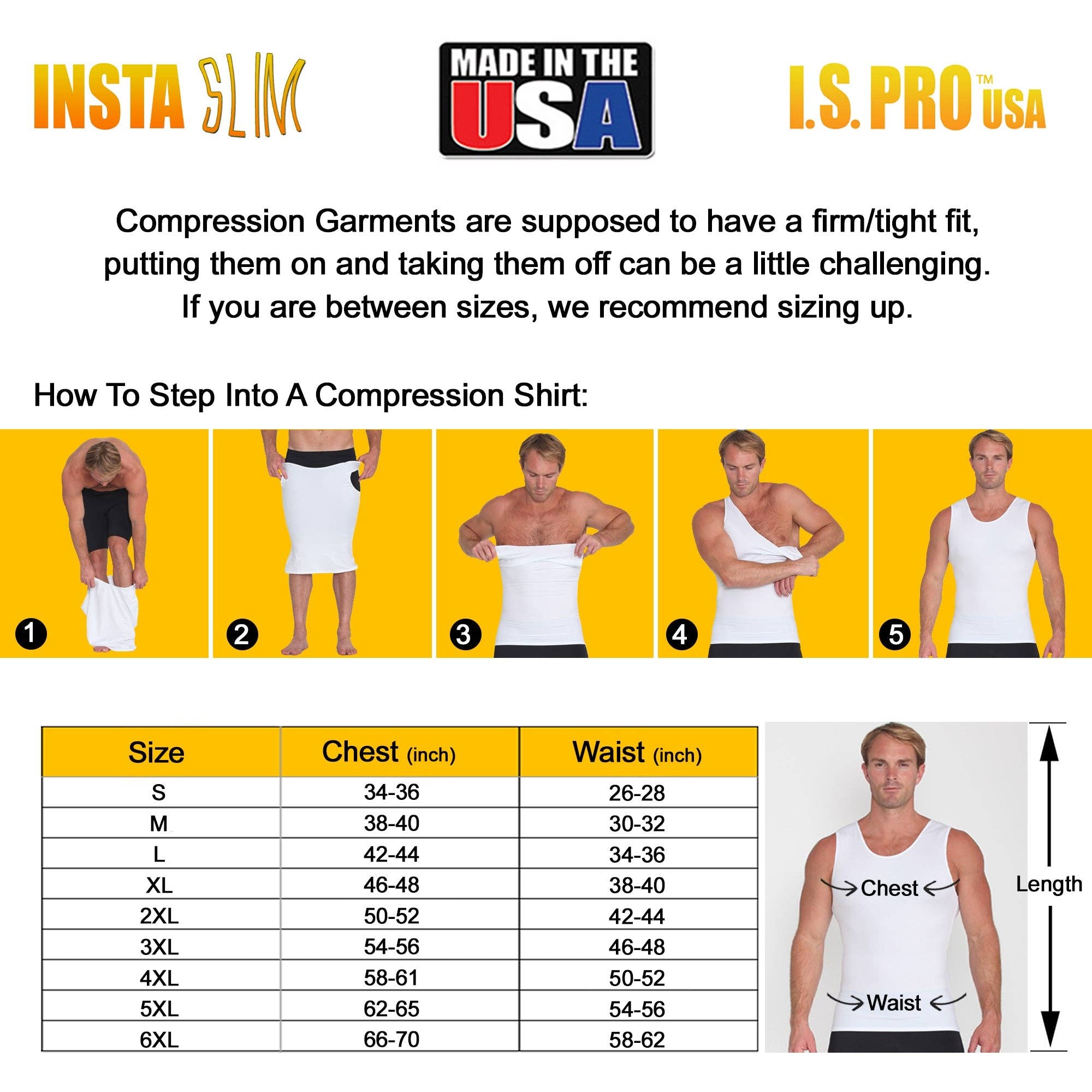 InstantFigure - Wholesale Shirt - Men's - Insta Slim Big & Tall Compression Muscle Tank MS0001BT25