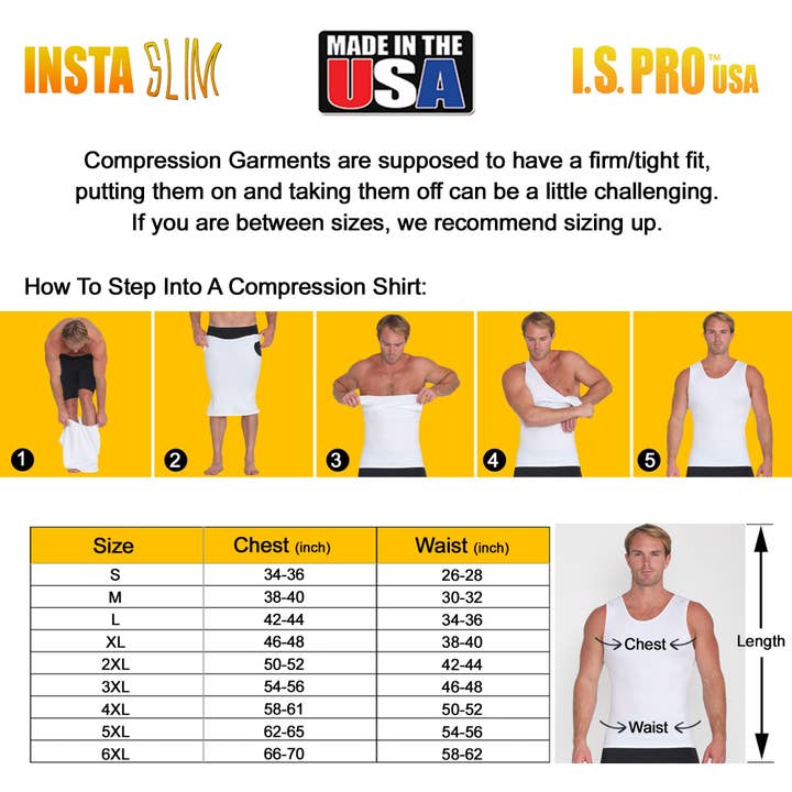 InstantFigure - Wholesale Shirt - Men's - Insta Slim Big & Tall Compression Muscle Tank MS0001BT25