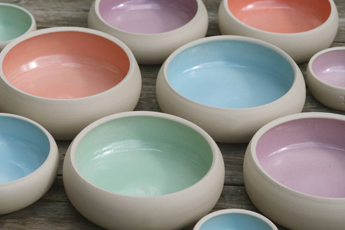 treusinn. - Vendita all'ingrosso Ciotola - Cani e gatti - Ciotola in ceramica PUR Pastel per cani in gres di Westerwald0