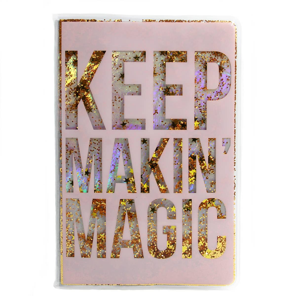 coexs novelty - Wholesale Journal/Diary - Keep Makin’ Magic Floating Glitter Journal0