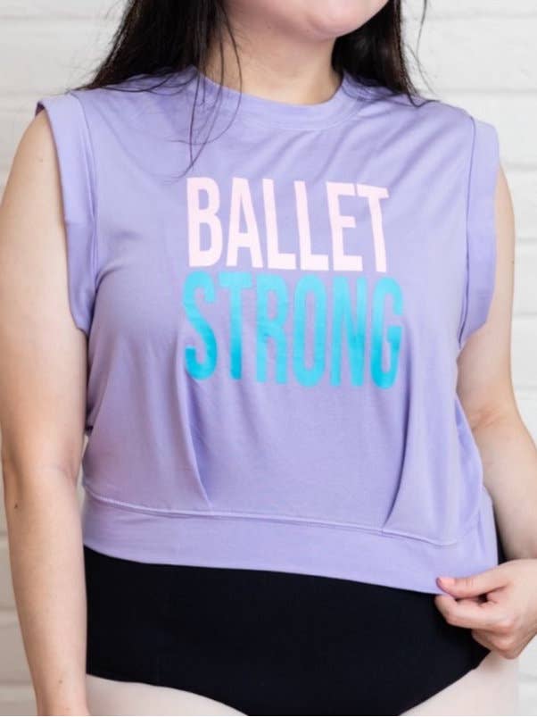 Débardeur court BALLET STRONG pour la vente par Fudge Apparel