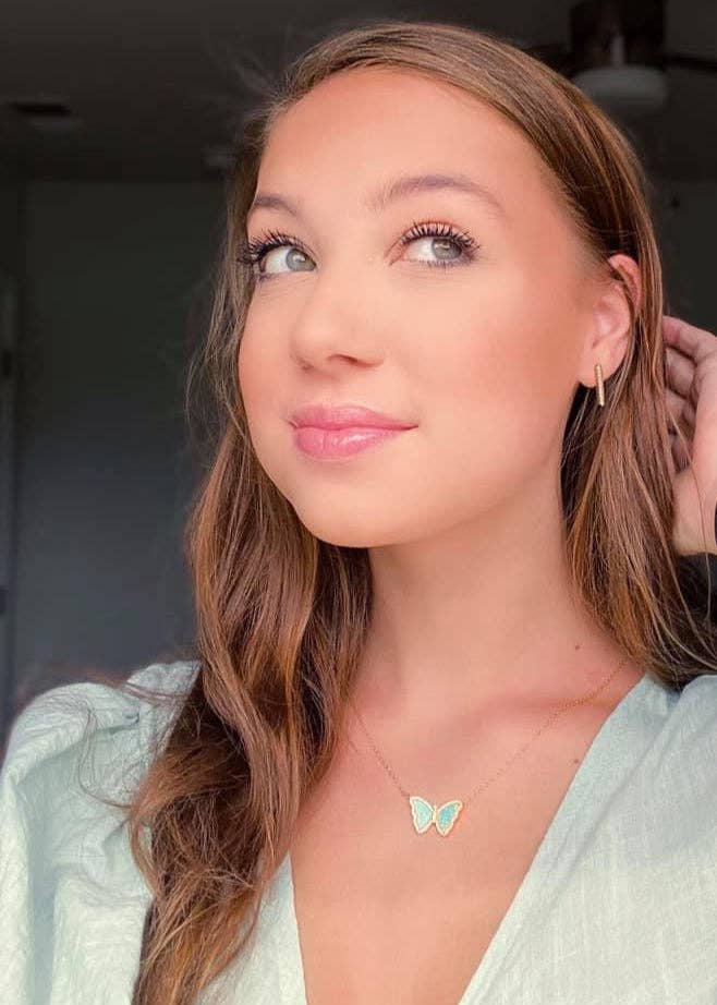 Kamaria Jewelry - Wholesale Pendant/Charm Necklace - Opal Butterfly Necklace With Crystals15