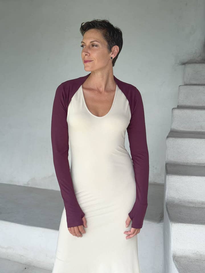 CARAUCCI - Wholesale Knit Top - Women's - Sleeve Shrug24