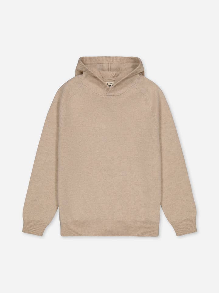 KIDDO kasjmier hoodie beige voor wholesale door bobbin & tricot