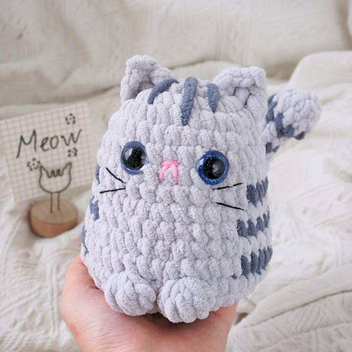 TOMOPOD LLC - Wholesale Stuffed/Plush Toy - Kids & Baby - Crochet Chonky Cats, Cute Amigurumi Cat Plushies 3