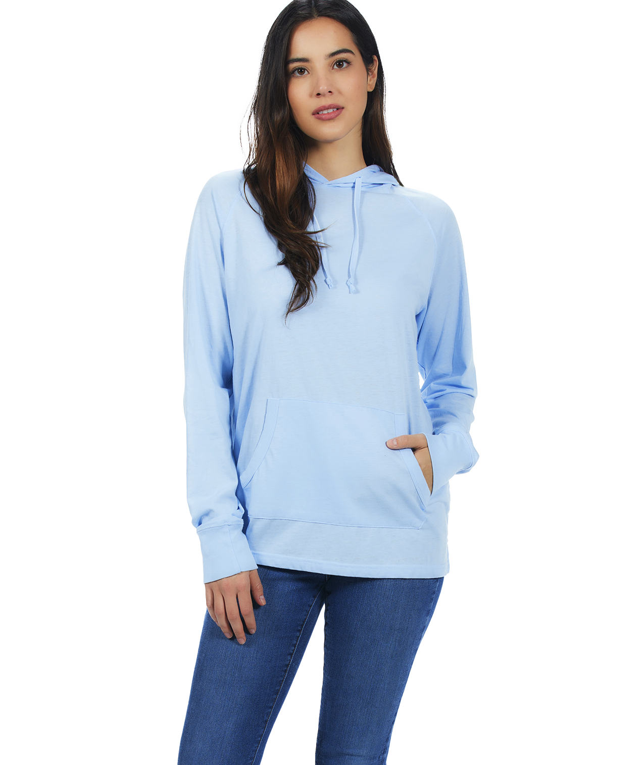U.S. Apparel - Vente Sweat à capuche – femme - Chandail à capuchon unisexe en jersey - Light Garment Burnout Raglan19