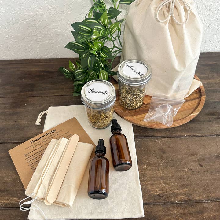 Herbal Rose Apothecary – wholesale Tincture – DIY 2 Herb Tincture Kit (White Label)