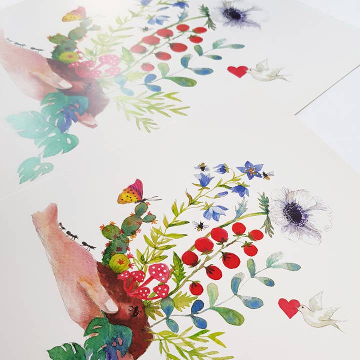 Thévy Guex - Wholesale Poster - Botanical and Nature Watercolor Earth Day Poster1