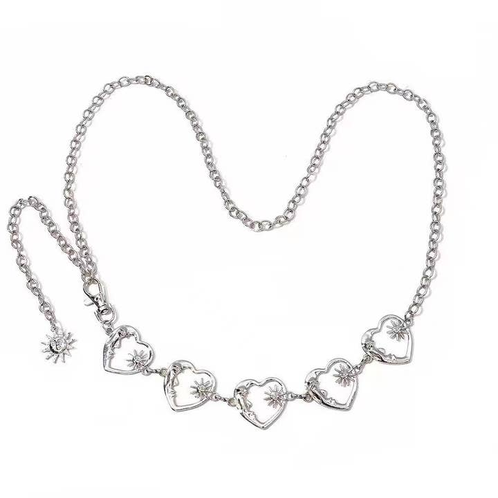 Tourtiwi - Wholesale Belt - Women's - Sun Moon Waist Chain, Metal Body Chain9