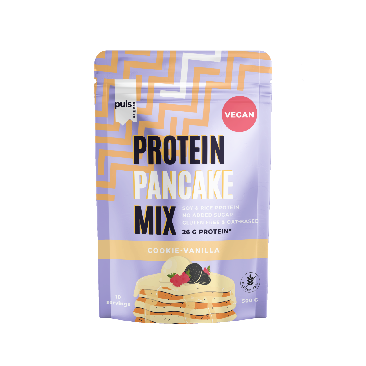 Puls Nutrition – wholesale Pancake mix – VEGAN PROTEIN PANCAKE MIX Cookie - vanilla 500g0