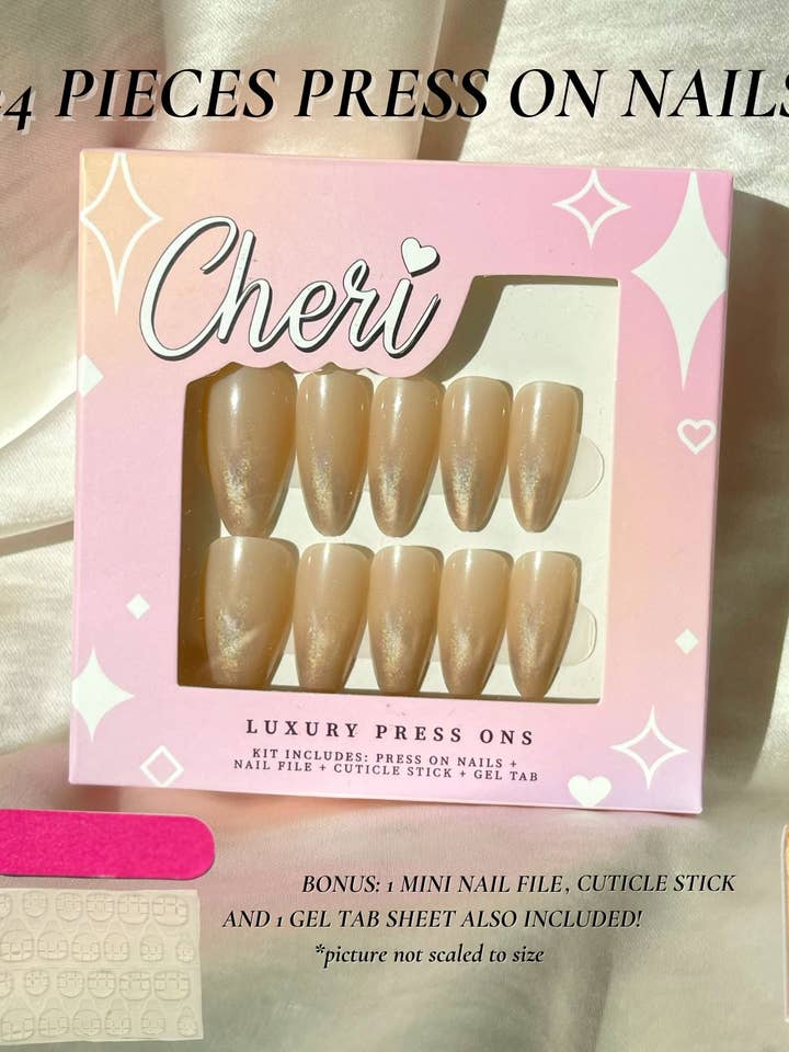 Kit à ongles Press On Style #15 pour la vente par Cheri Press Ons