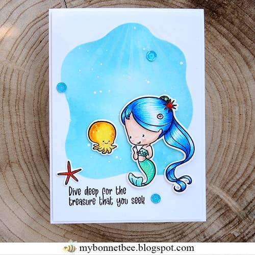 Impronte D'Autore - Wholesale Rubber/Decorative Stamp - Mermaid Vibes Clear Polymer Stamps6